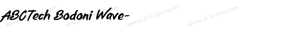 ABCTech Bodoni Wave字体转换